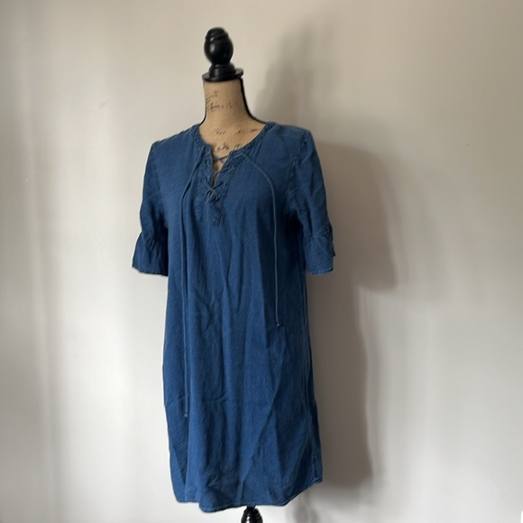 NWOT midi denim dress - Picture 5 of 8